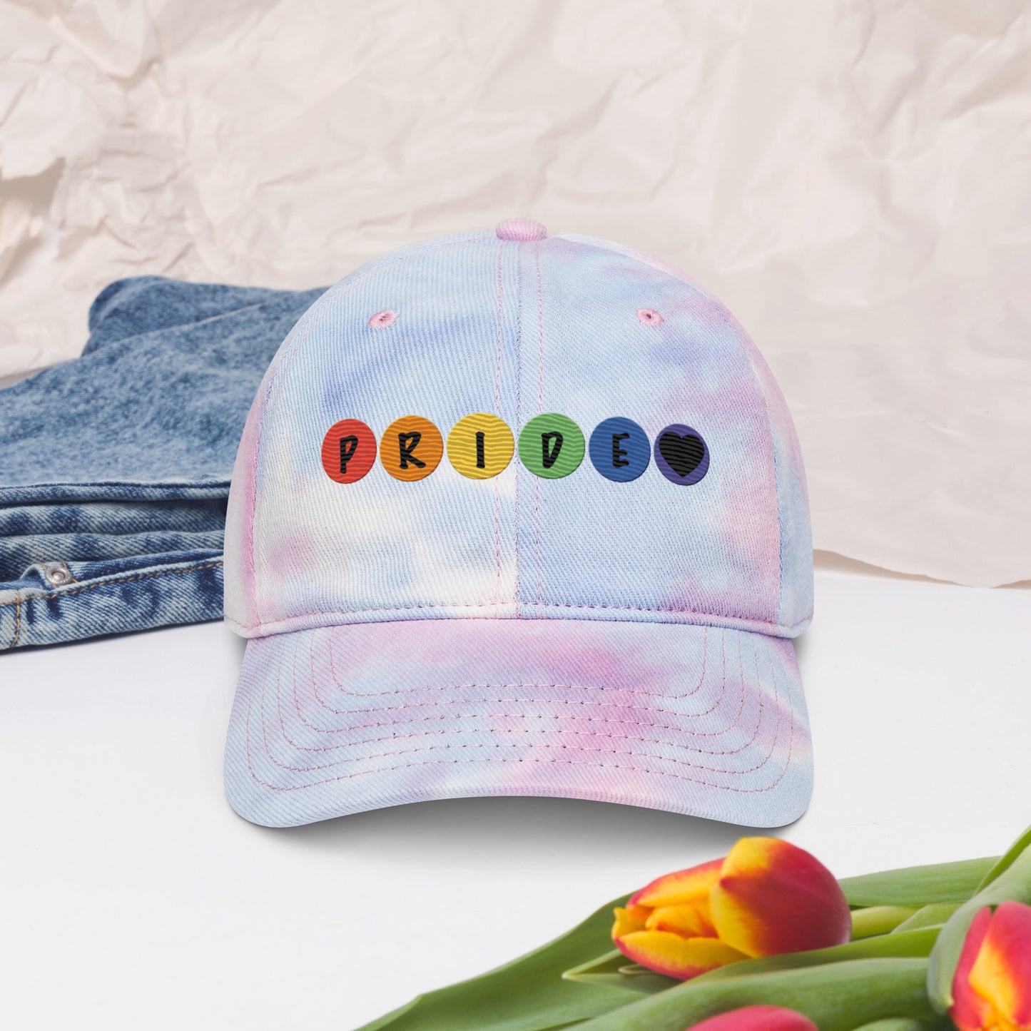 "Pride" Tie dye hat