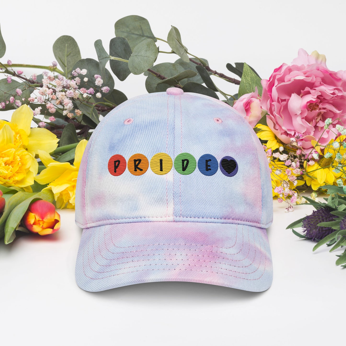 "Pride" Tie dye hat