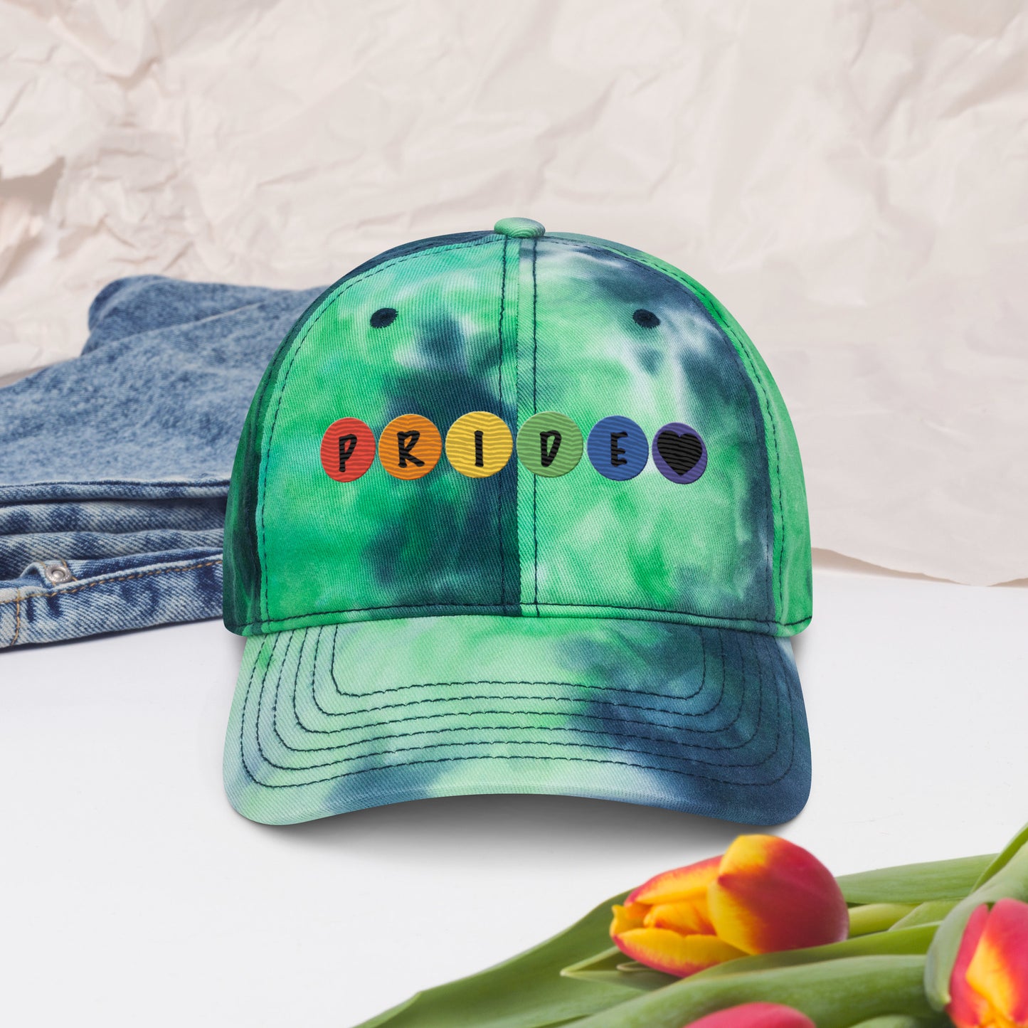 "Pride" Tie dye hat