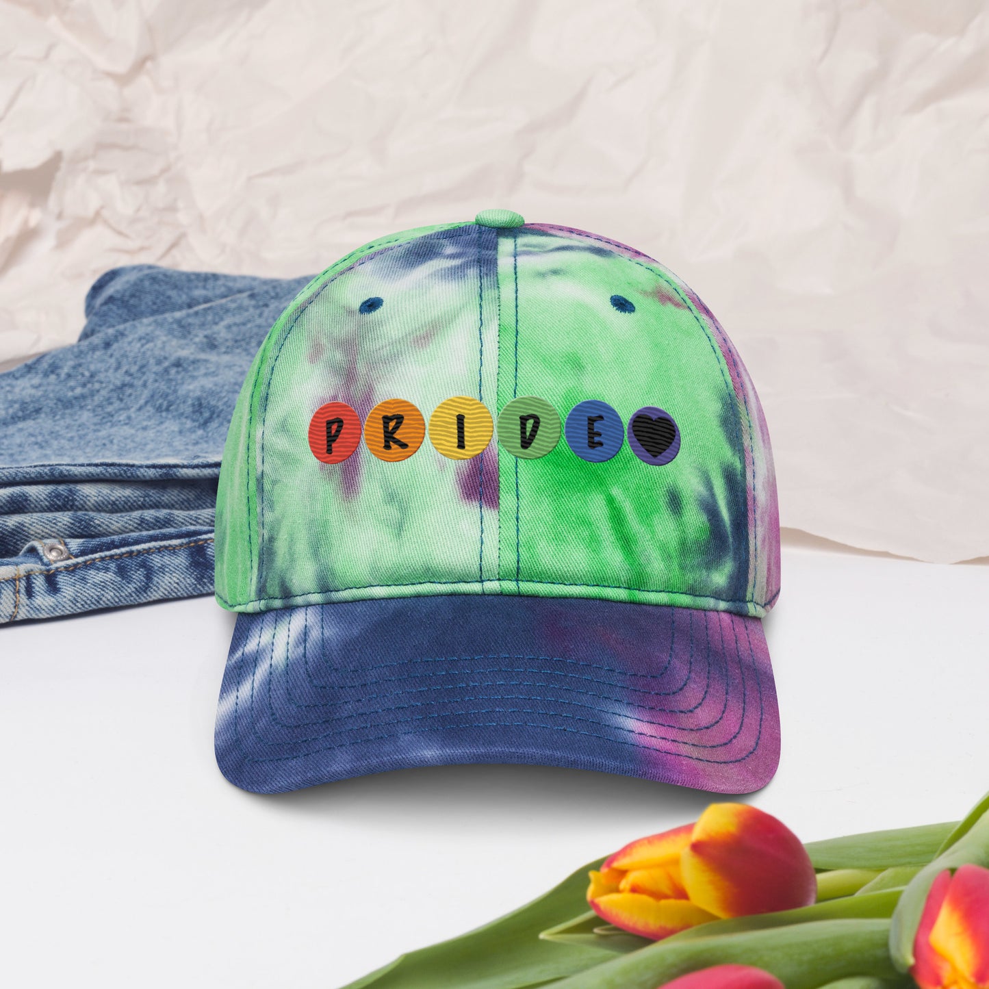 "Pride" Tie dye hat