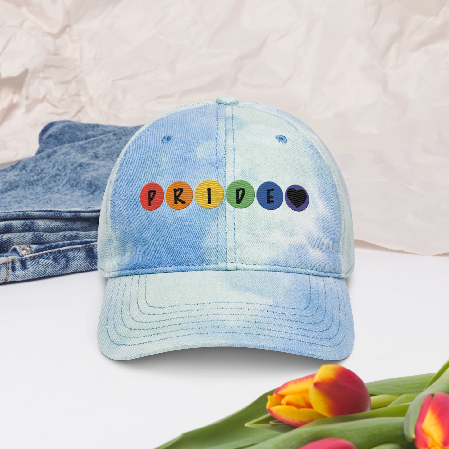 "Pride" Tie dye hat