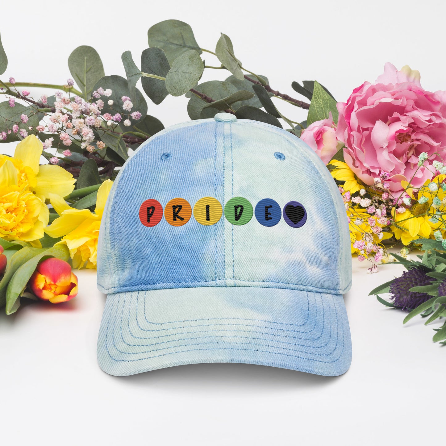 "Pride" Tie dye hat